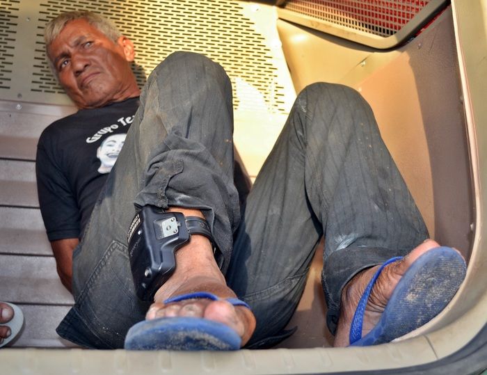 Luís de Nazaré responde a um processo de tráfico de drogas em liberdade condicional com o uso de tornozeleira eletrônica. (Foto: Kairo Amaral)