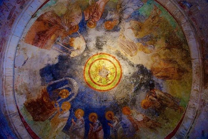 Obra no teto da Igreja de So Nicolau, em Demre, na Turquia (Crdito: Wiki Commons)