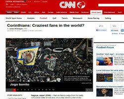 CNN se impressiona com loucura dos torcedores corintianos 