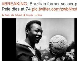CNN noticia a morte de jogador Pelé e pede desculpas pelo erro