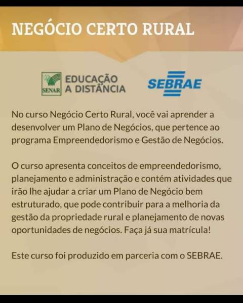 Secretaria Mun. de Agricultura e SENAR realizaram o curso Negócio Certo Rural em Dom Expedito Lopes - Imagem 7
