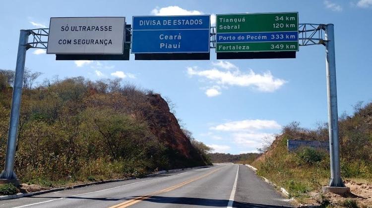 Divisa entre Piauí e Ceará, que é área de disputa Imagem: Eric de Melo Lima