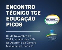 Secretário de Educação de Dom Expedito Lopes  participa do 1º Encontro Técnico TCE Educação - Picos