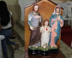 Paróquia realiza missa de envio da imagem da sagrada família para peregrinação 