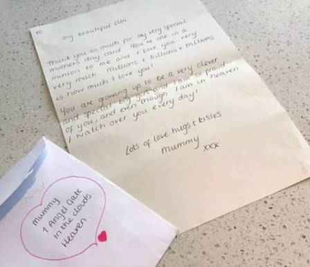 Menina escreve carta para mãe morta há 4 meses e obtém resposta - Imagem 1
