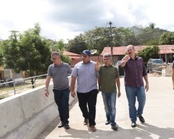 Obras da construção da ponte é tema de visita do deputado Georgiano Neto em Monsenhor Gil 