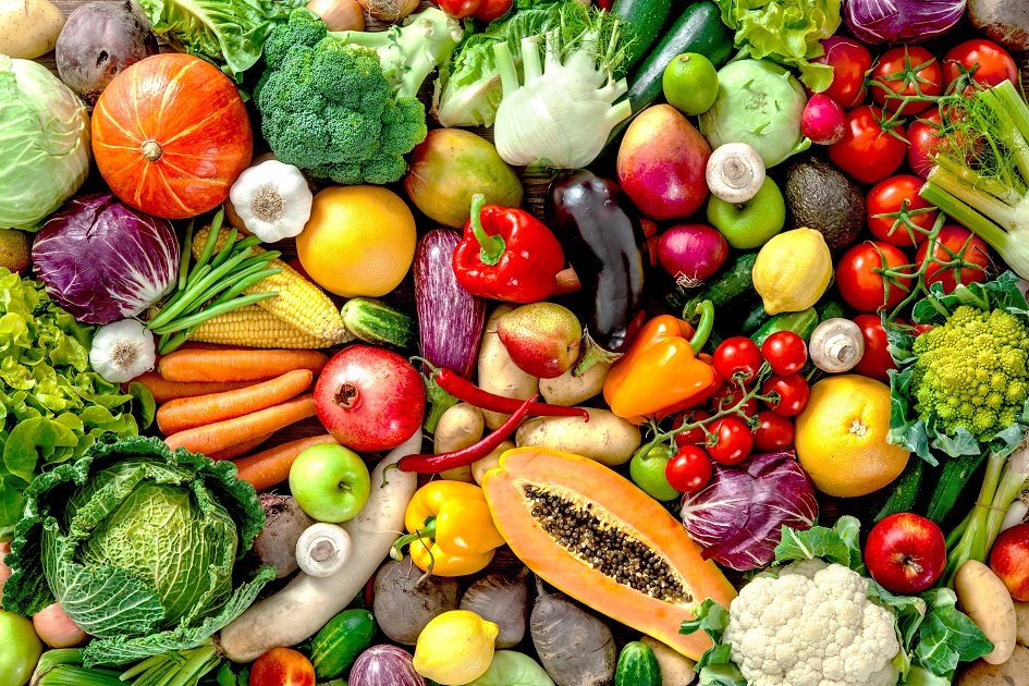 Resultado de imagem para vegetais e frutas coloridas
