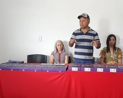 Prefeitura de Jardim do Mulato faz treinamento e entrega de tablets para os Agentes Comunitários de Saúde