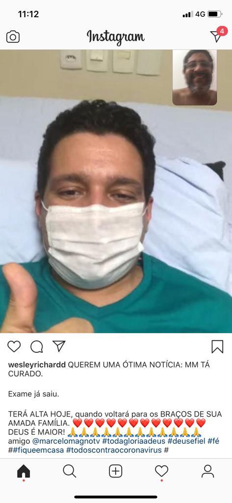 Marcelo Magno está curado de coronavírus e recebe alta médica em THE - Imagem 4