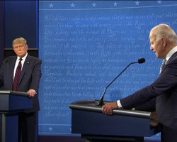 Trump e Biden trocam acusações pessoais em debate confuso