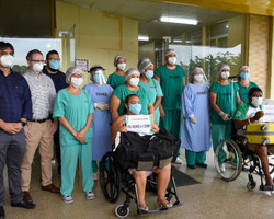 Recuperados: mais três pacientes de Manaus recebem alta em Teresina