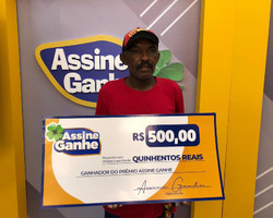Assine Ganhe: 91º sorteado recebe prêmio de R$ 500 no GMNC