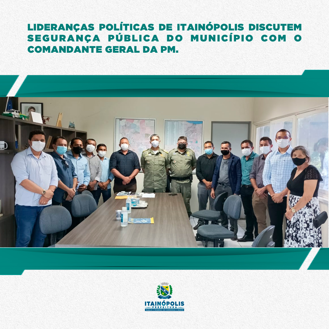 Lideranças de Itainópolis discutem segurança com o Comandante Geral da PM. - Imagem 1