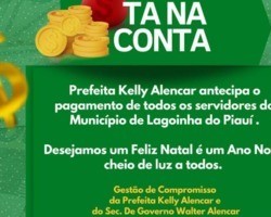 Prefeita Kelly Alencar antecipa Pagamento de Todos os Servidores