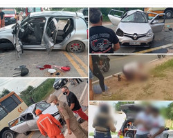 Mulher sai de festa e morre após carro capotar na Estrada da Raposa