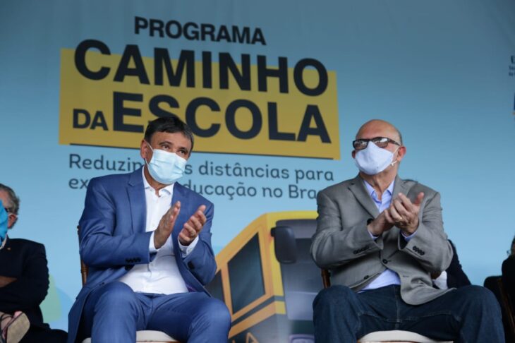 Wellington Dias e o Ministro da Educação (Foto: Ccom)