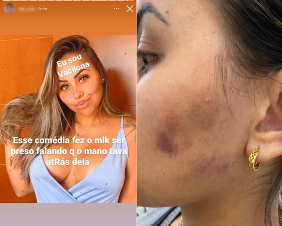 Influencer foi agredida pelo namorado na frente da filha - Foto: Reprodução