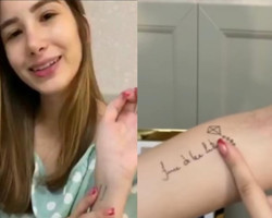 Filha de Firmino homenageia o pai com tatuagem: “A pessoa que me inspirava”