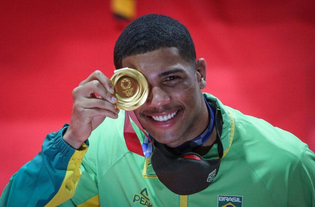 Hebert Conceição conquista medalha de ouro no boxe Foto: Reuters