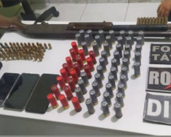 Polícia apreende arma de grosso calibre com farta munição em Parnaíba