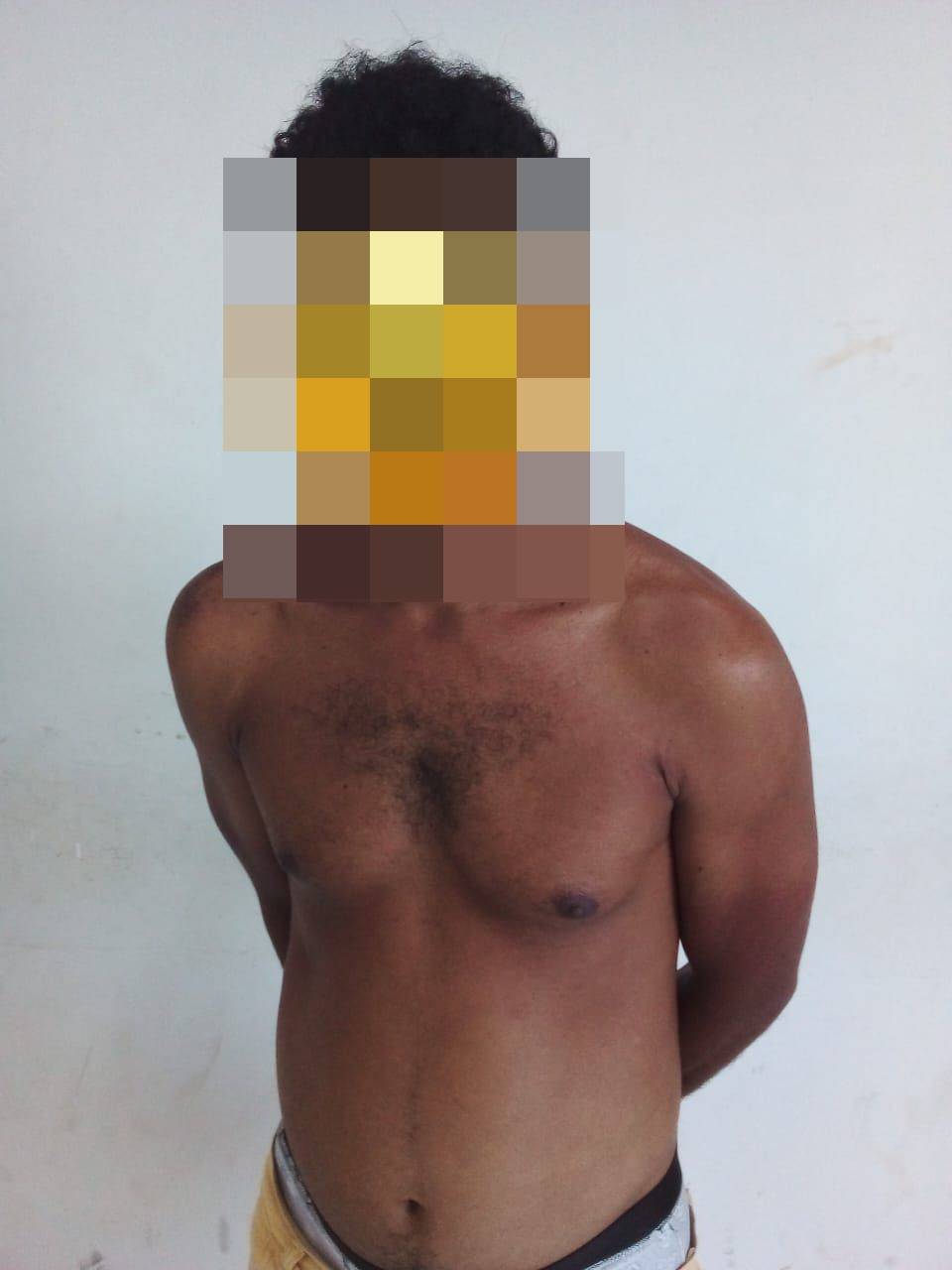 Acusado de matar o próprio sogro a facadas é preso em povoado de Teresina (Foto: Divulgação/ PM)
