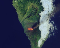 Vulcão em La Palma: Imagens de satélite mostram rastro da lava