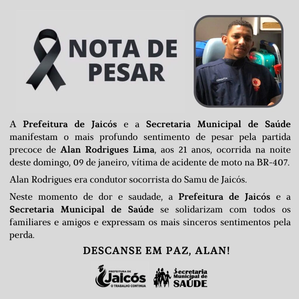 Socorrista do SAMU de Jaicós morre em acidente na rodovia BR-407 - Imagem 2