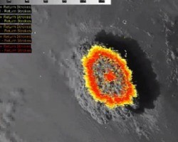 Erupção de vulcão submarino provocou mais de 200 mil raios em uma hora
