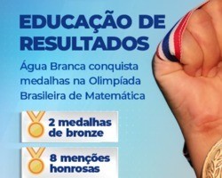 INÉDITO: Água Branca conquista duas medalhas de bronze na OBMEP 2021