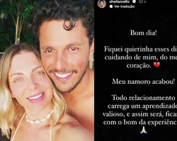 Sheila Mello anuncia fim do namoro com Feijão: “Cuidando de mim”
