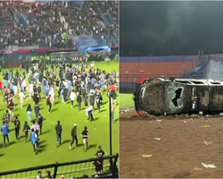 Tragédia em estádio de futebol na Indonésia tem 152 mortos; 32 são crianças