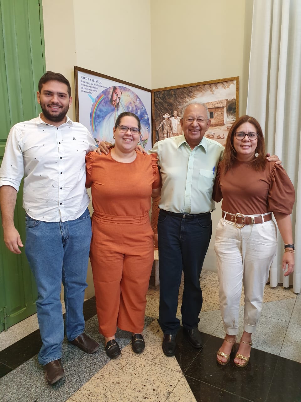 Daniel Carvalho, Luana Barradas, Dr. Pessoa e Andreia no Palácio da Cidade