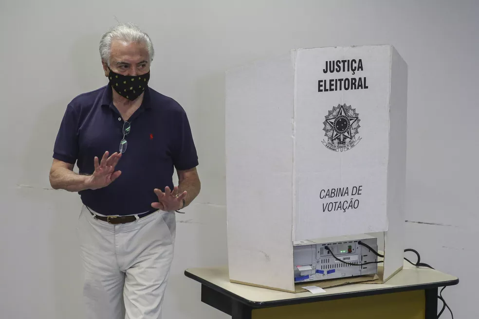 Ex-presidente Temer, durante votação em São Paulo - Foto: Estadão Conteúdo