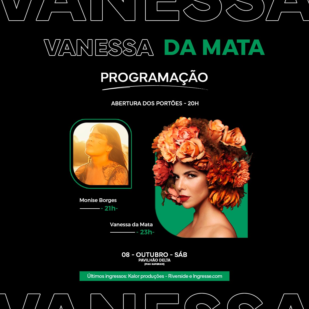 Vanessa da Mata fará performance no Centro de Convenções de Teresina. Crédito: Divulgação.