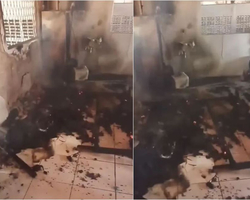 Incêndio atinge fábrica de roupas no bairro Acarape em Teresina