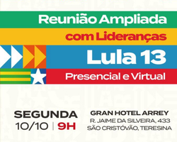 Lideranças do Piauí se reúnem para traçar campanha de Lula no 2º turno