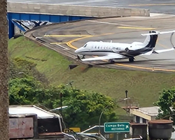 Pneu de avião estoura no pouso e fecha aeroporto de Congonhas 