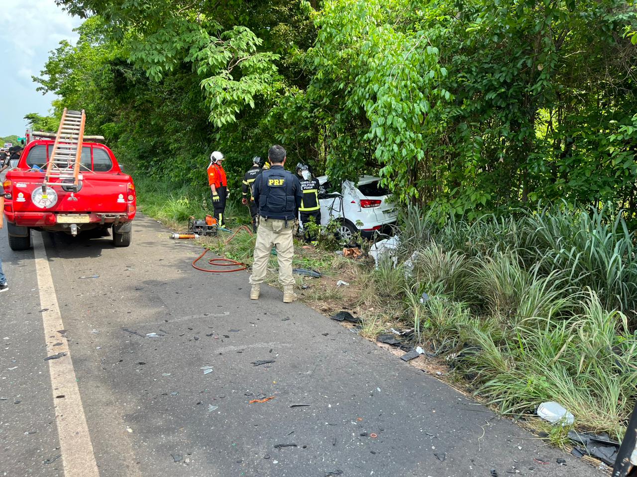 Colisão entre 3 veículos deixa um morto na BR-343 entre Altos e Teresina - Foto: Divulgação/PRF