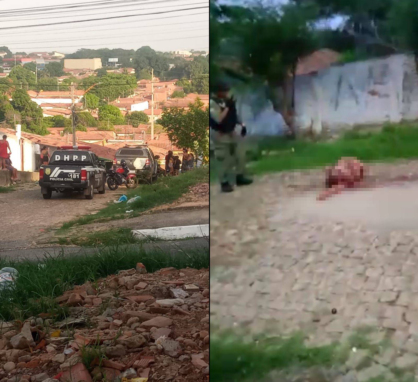 Homem é morto com vários tiros no Morro da Esperança em Teresina - Foto: Reprodução/Whatsapp