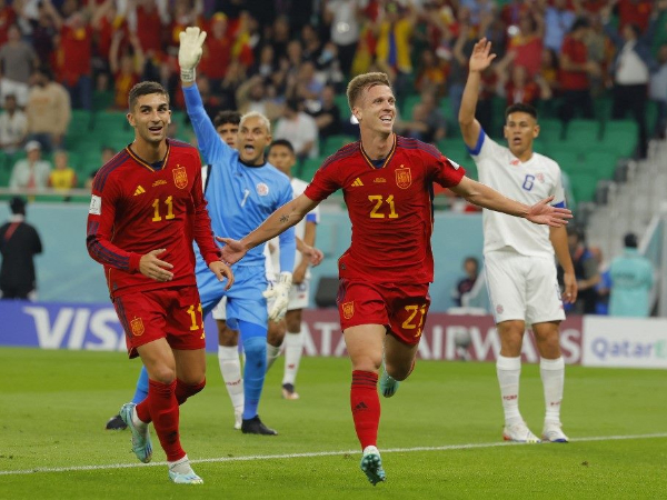 Espanha goleia a Costa Rica por 7 a 0 em estreia pela Copa do Mundo