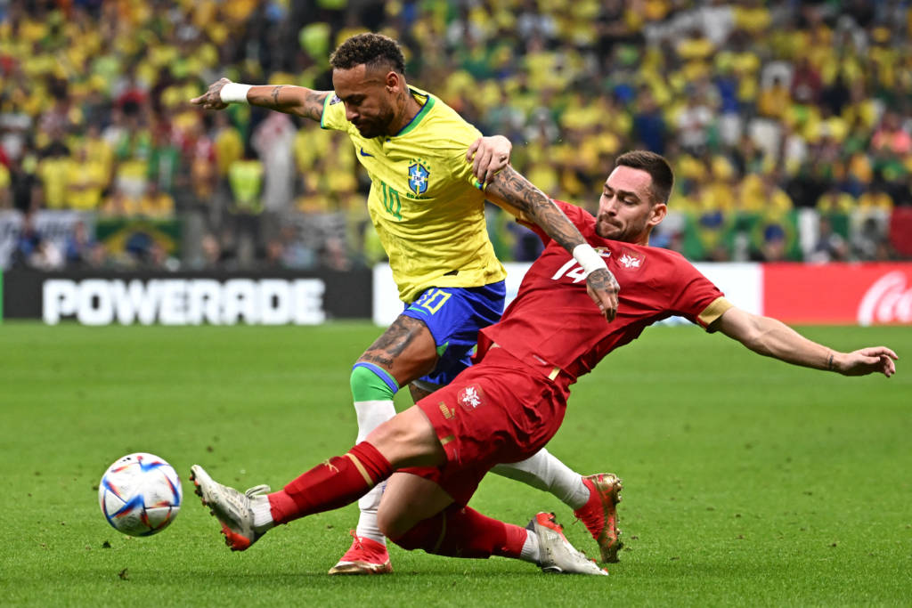 Brasil vence a Sérvia por 2 a 0 em sua estreia na Copa do Mundo Foto: Anne Christine-AFP