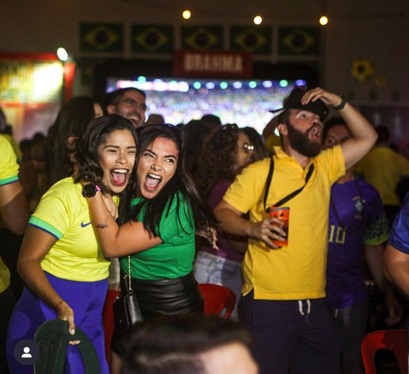 Torcedores vibram com a vitória do Brasil na “Torcida do Hexa”- Foto: Ravena