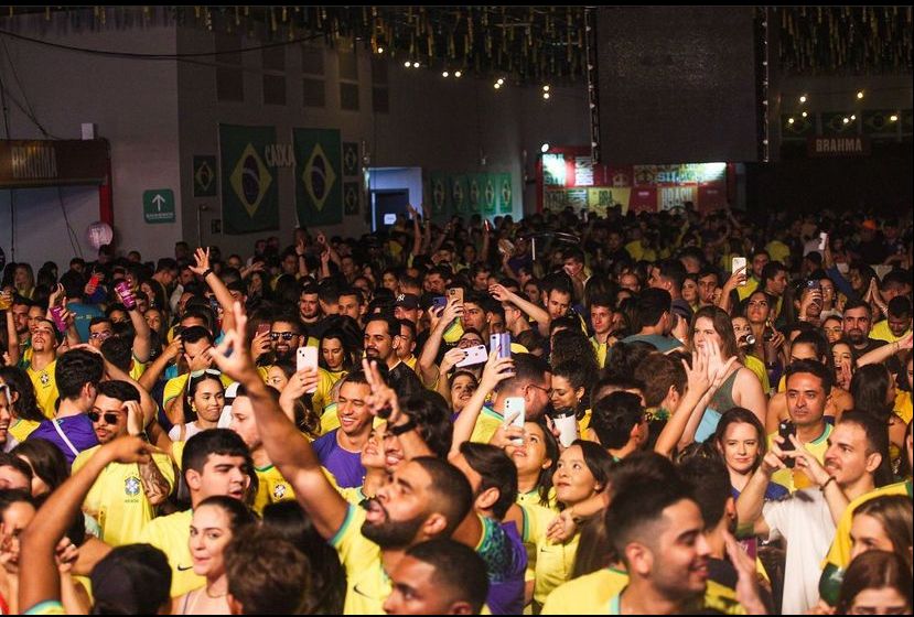 Torcedores vibram com a vitória do Brasil na “Torcida do Hexa”