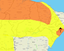 Inmet emite alertas com perigo de chuvas intensas para quase todo o Piauí