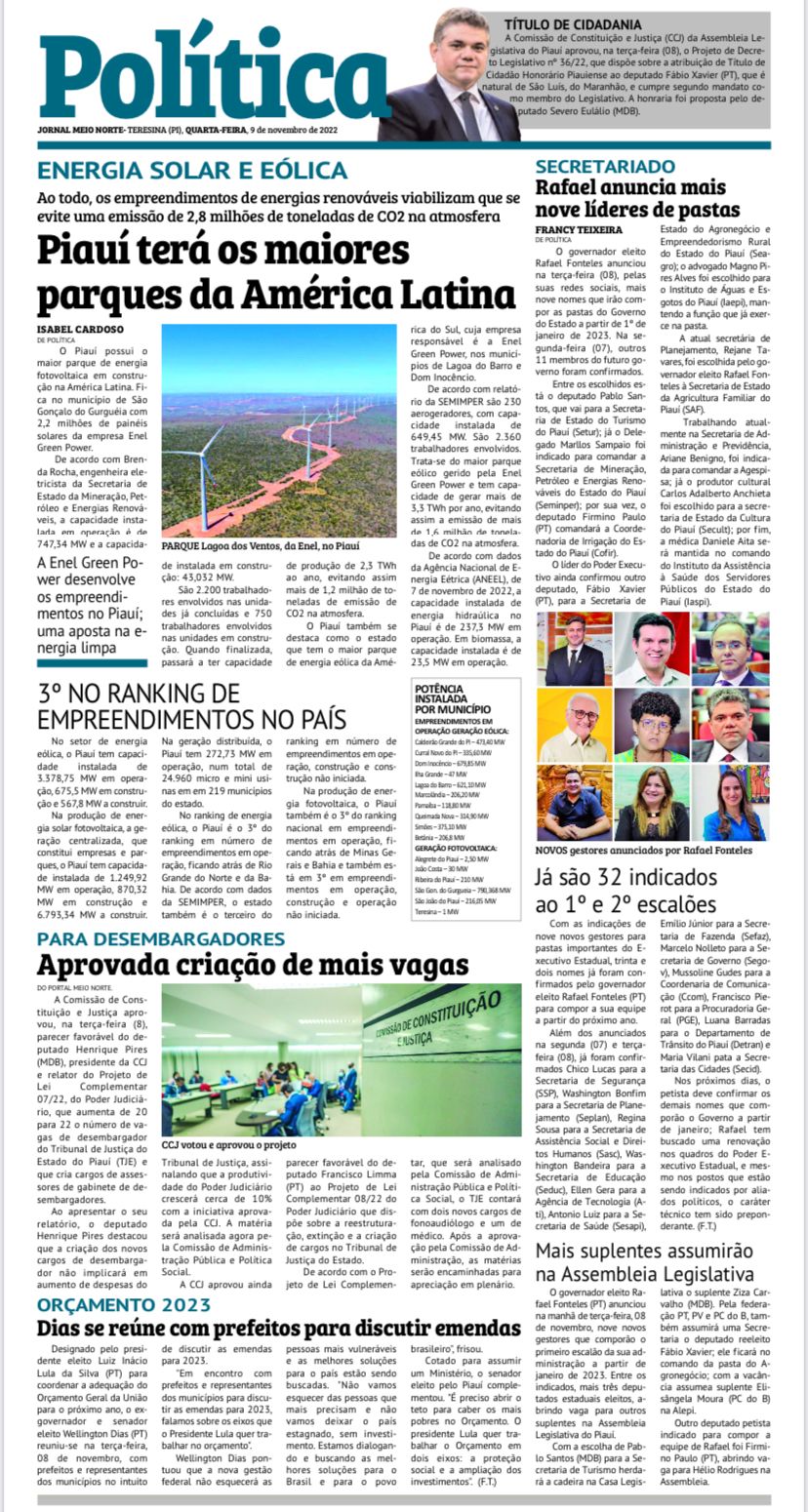 Piauí terá os maiores parques de energia solar e eólica da América Latina - Imagem 2