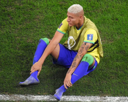 Richarlison chora e lamenta eliminação da Copa: “Coração partido”
