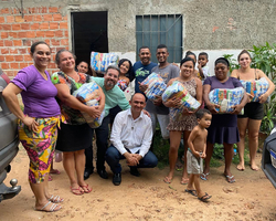 Semcaspi distribui cestas básicas para famílias na zona rural de Teresina