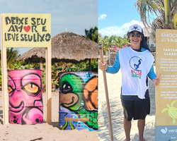 Réveillon Emoções Viva BG: 'Lixo Zero' produz arte com resíduos na praia