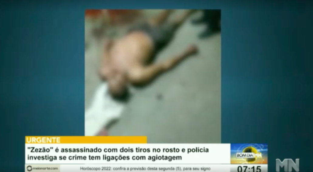“Zezão” é assassinado com dois tiros no rosto e polícia investiga se crime tem ligações com agiotagem - Fotos: Reprodução/Rede MN