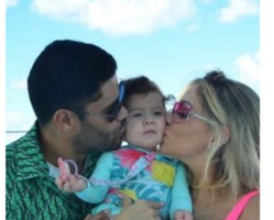 Hulk curte viagem a Punta Cana com mulher e filha 